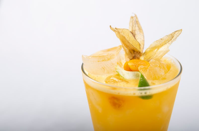 Fresh Agua Fresca tropical drink