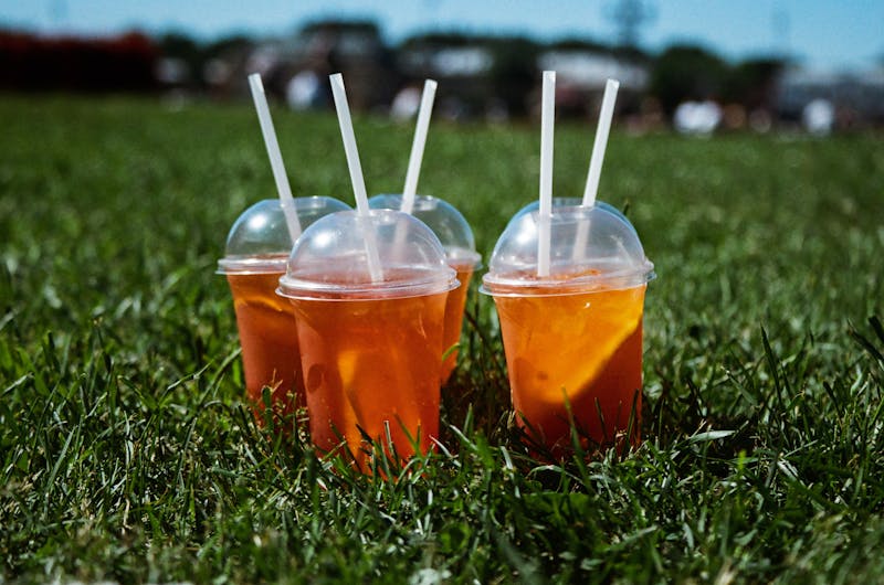 Fountain soda drink with ice